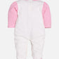 BABY GO 100% Pure Cotton Full Sleeves Rompers/Bodysuit/Sleepsuit for Baby Girls-PINK