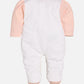 BABY GO 100% Pure Cotton Full Sleeves Rompers/Bodysuit/Sleepsuit for Baby Girls- PEACH