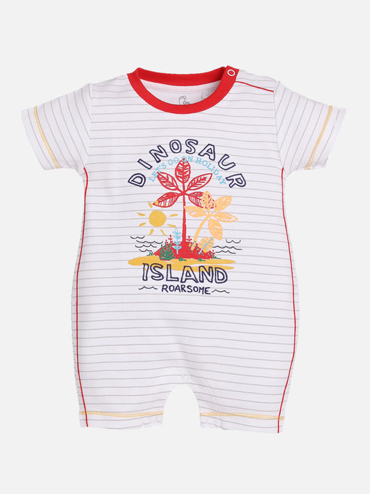 Half Sleeves Round neck Romper/Summer clothes/Creeper/new born/infent wear/ for Baby Boys 100% Pure Cotton-RED