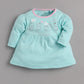 Mid/knee length baby girl kitten frock for casual wear-PINK