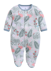 Full Sleeve Romper for Girls - Sage