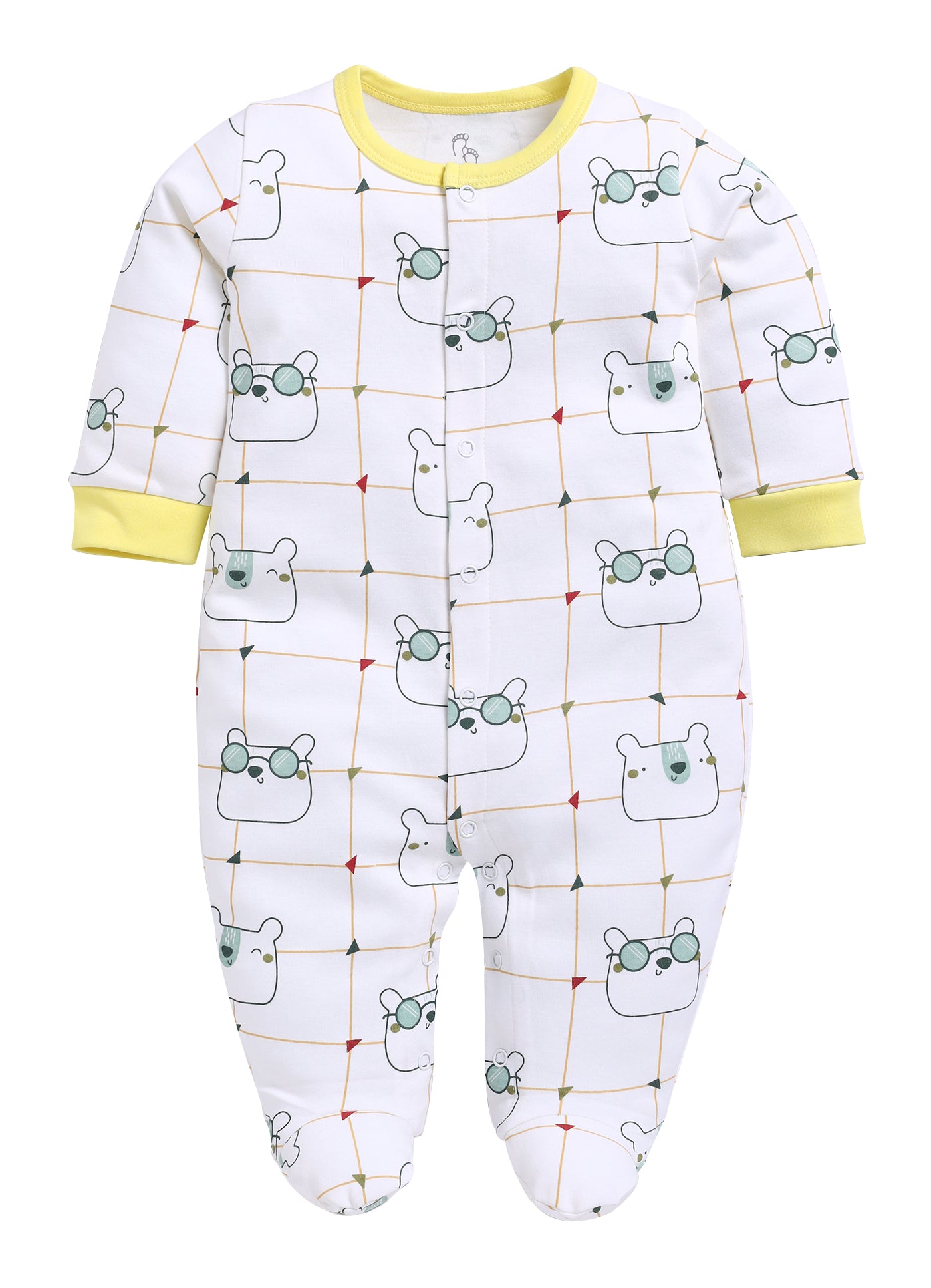 Full Sleeve Romper for Boys - Green