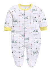 Full Sleeve Romper for Boys - Green