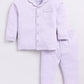 Baby Boy Solid Full Sleeve Night Suit-PURPLE