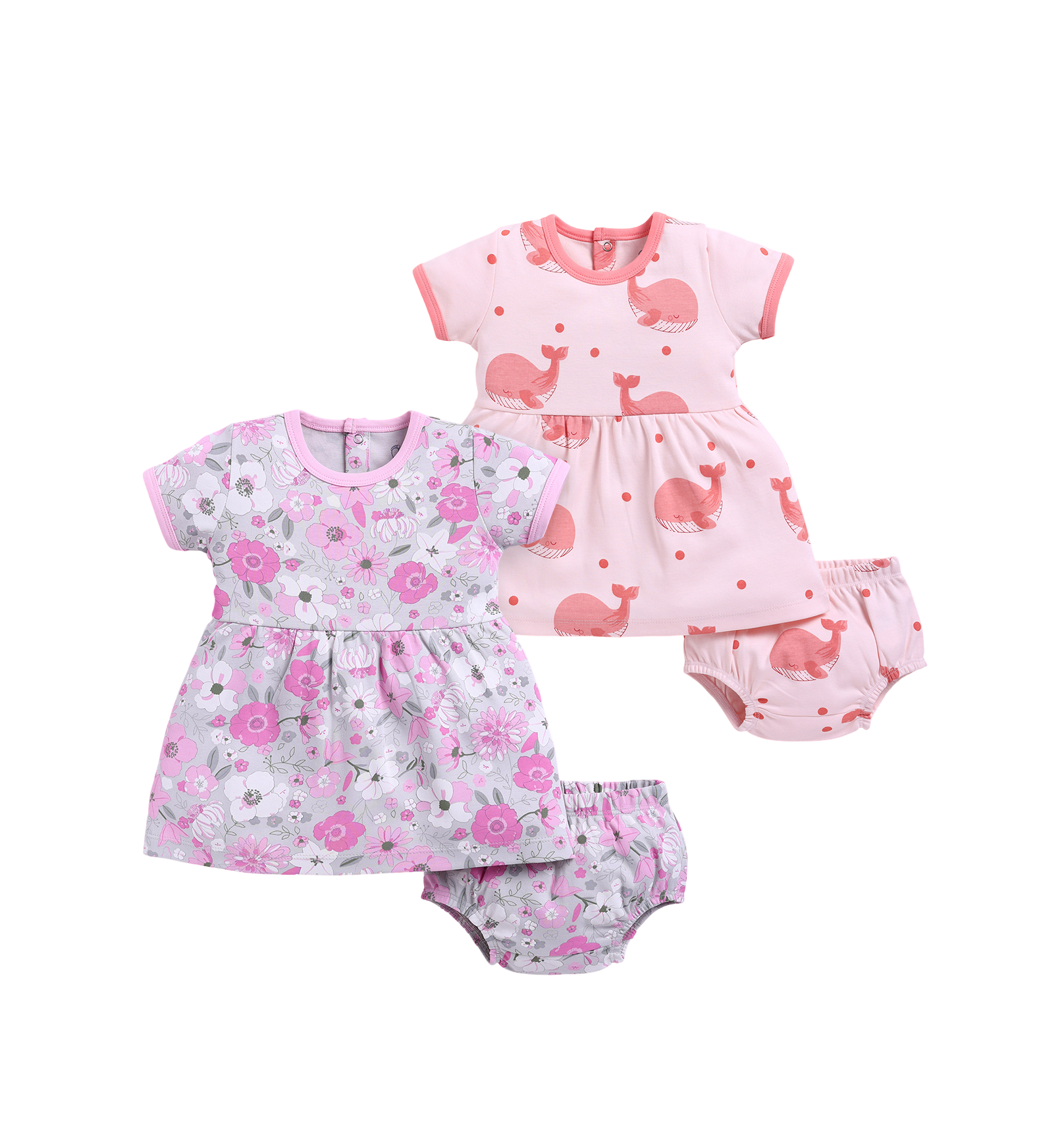 Frock – Salmon & Pink