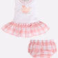 Baby girl Knee Length Dress-FUSHIA