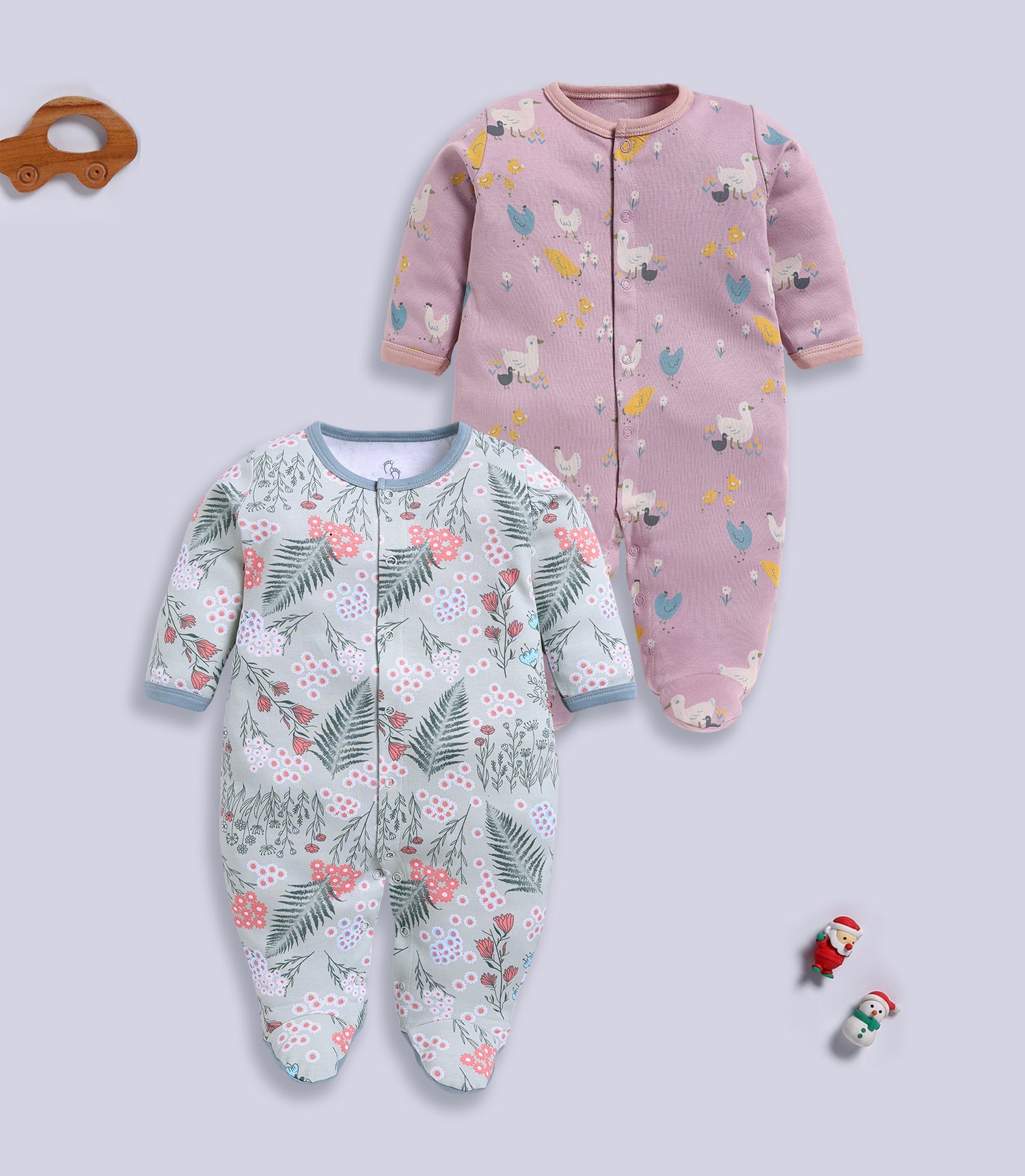 Full Sleeve Romper for Girls - Stone & Sage