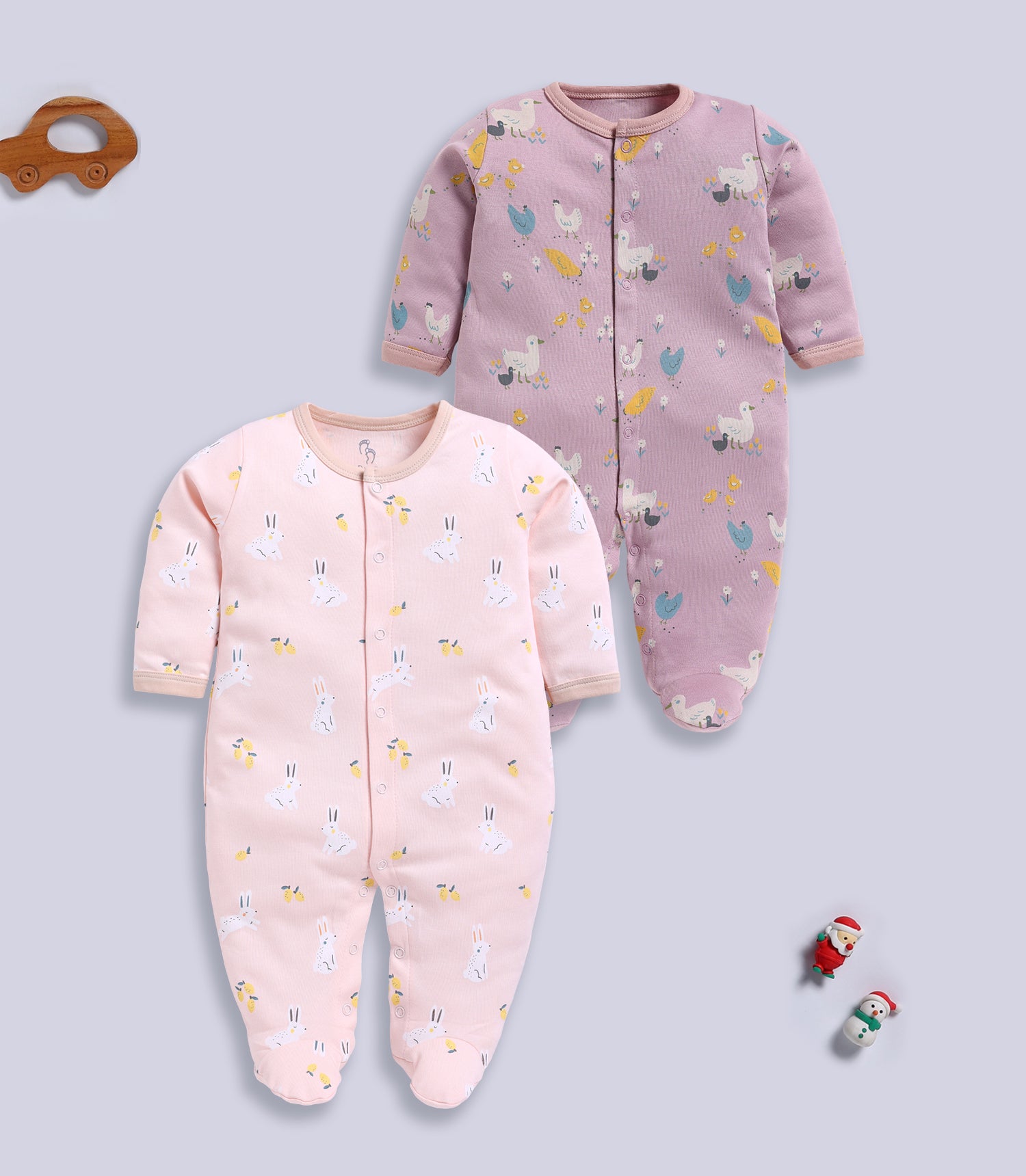 Full Sleeve Romper for Girls - Stone & Rose