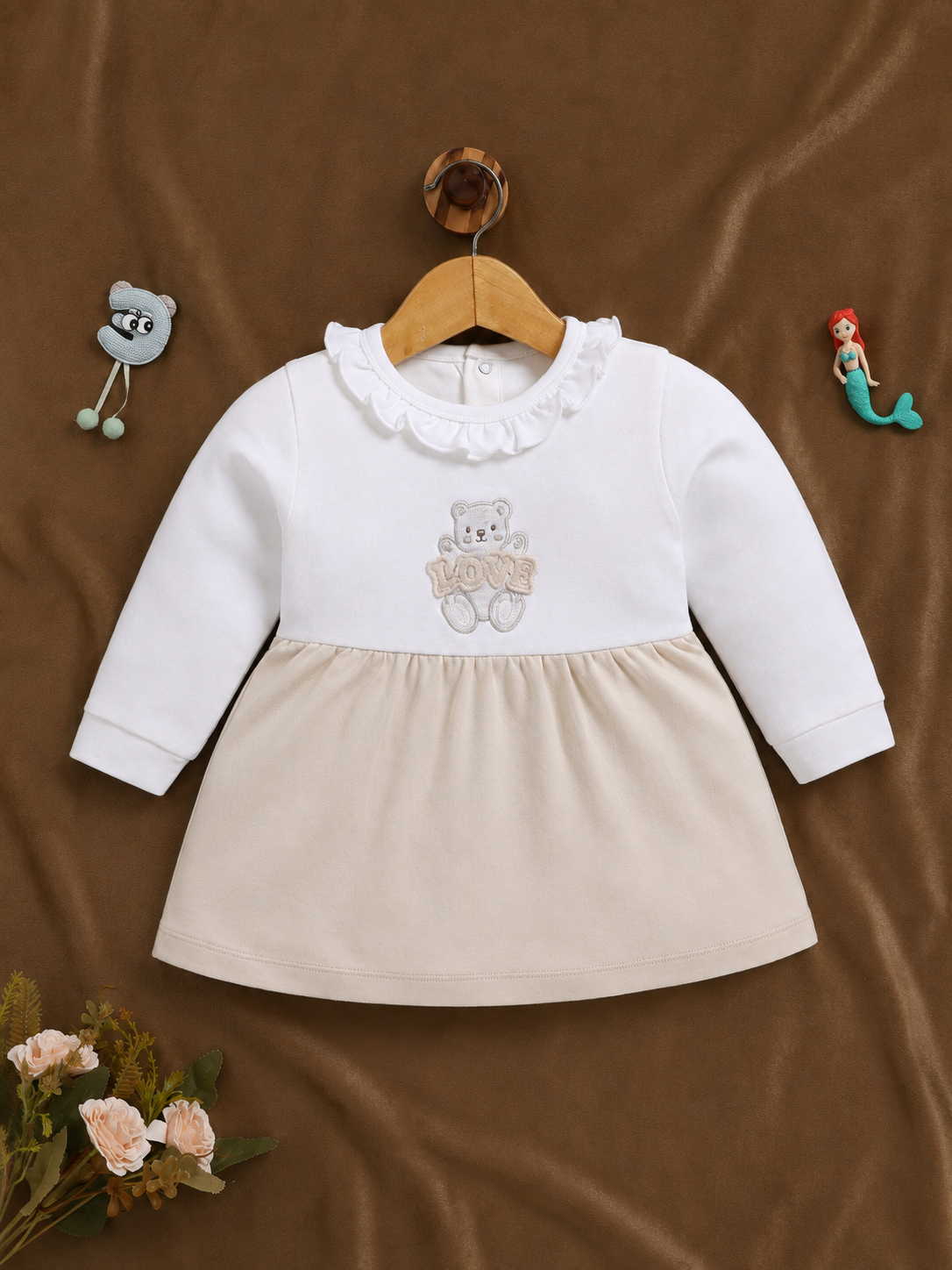 Frock – Cream Teddy Love