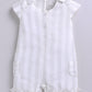 Baby Girl Striped Romper-GREY