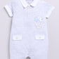 Baby Boy Summer Bear Balloon Romper - Melange