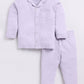 Baby Boy Solid Full Sleeve Night Suit-LAVENDER