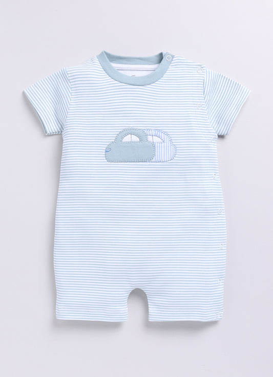 Baby Boy Car-toon Half Sleeves Romper - Pista