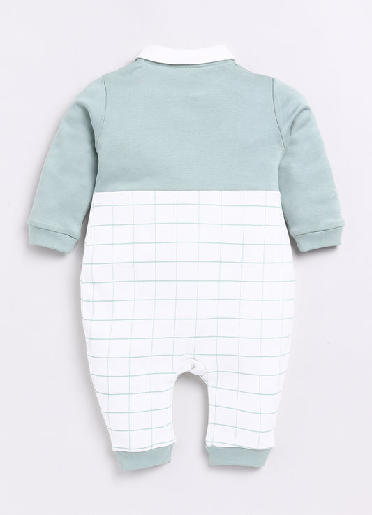 Baby Boy Dino Half T Shit & Shorts-Green
