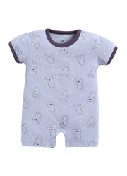 Half Sleeve Romper for Boys - Slate Grey