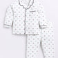 Baby Boy Comfy Printed Night Suit-WHITE