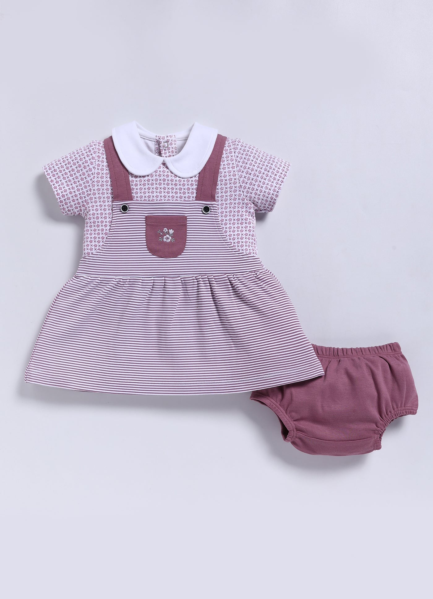Frock – Mauve Striped