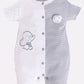 Half Sleeves Round neck Romper for Baby Boys 100% Pure Cotton-GREY