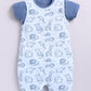 Comfy Summer Baby Boy Romper-Blue