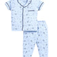 Playful Printed Half Sleeves Baby Boy Night Suit-BLUE
