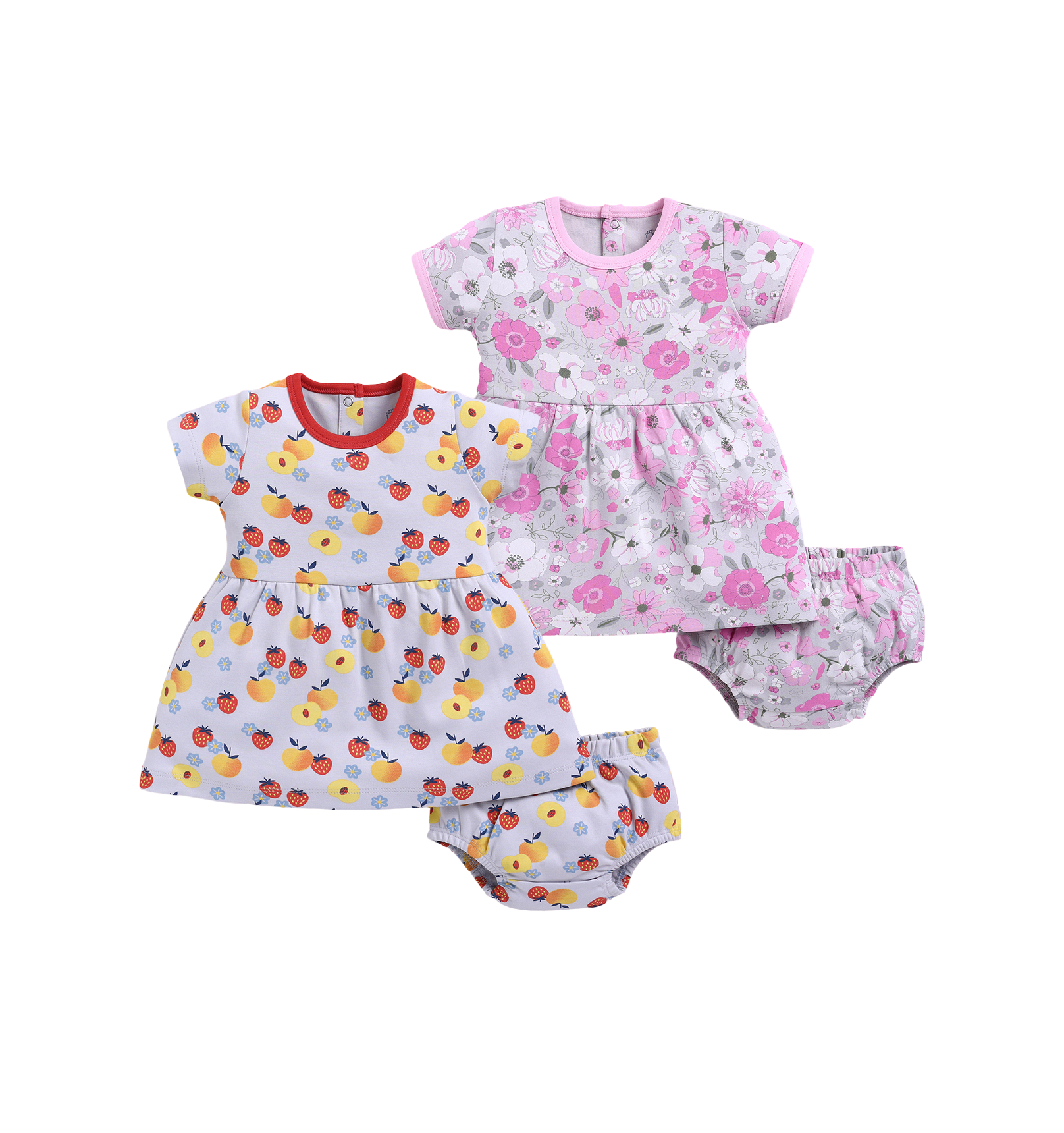 Frock – Peach & Pink