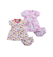 Frock – Peach & Pink