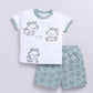 Little Dragon Baby Boy Half T Shirt & Short Set-Green