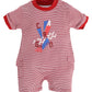 Half Sleeves Round neck Romper/Summer clothes/Creeper/new born/infent wear/ for Baby Boys 100% Pure Cotton-RED