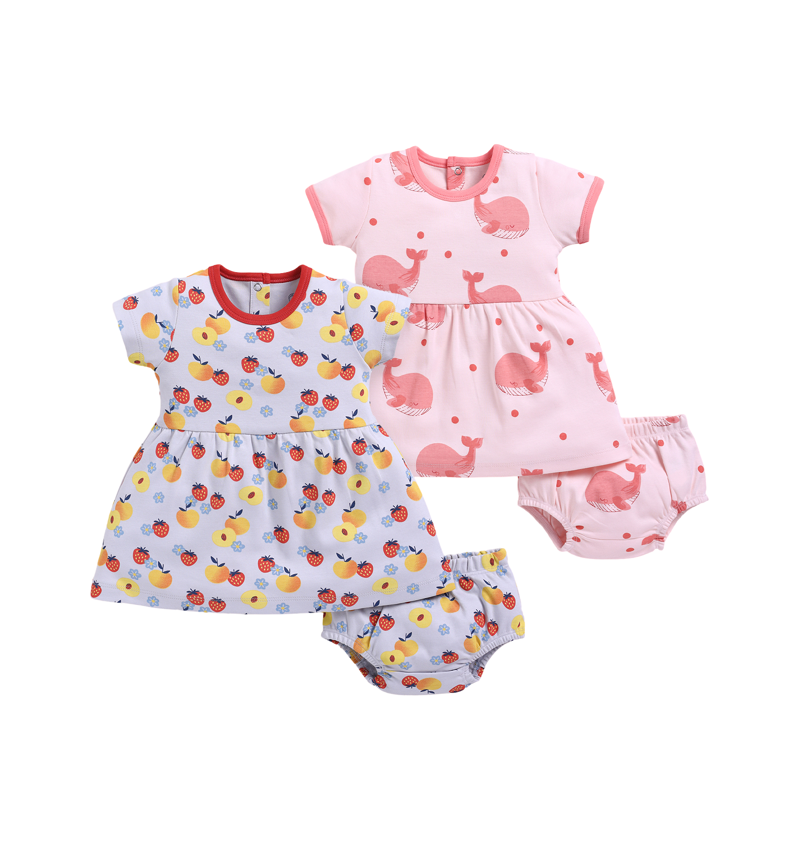 Frock – Peach & Salmon