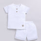 Baby Boy Little Explorer Half T Shirt & Short Set-Gray