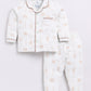 Baby Boy Comfy Full Sleeve Night Suit-OFF White