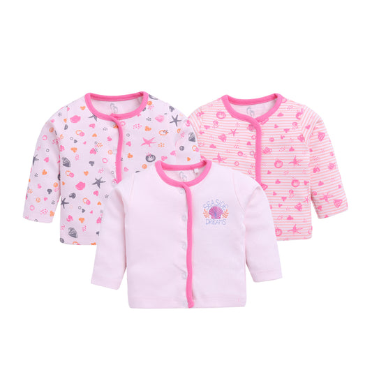 Full Sleeve Set of 3 TEES Combo for Baby Girls