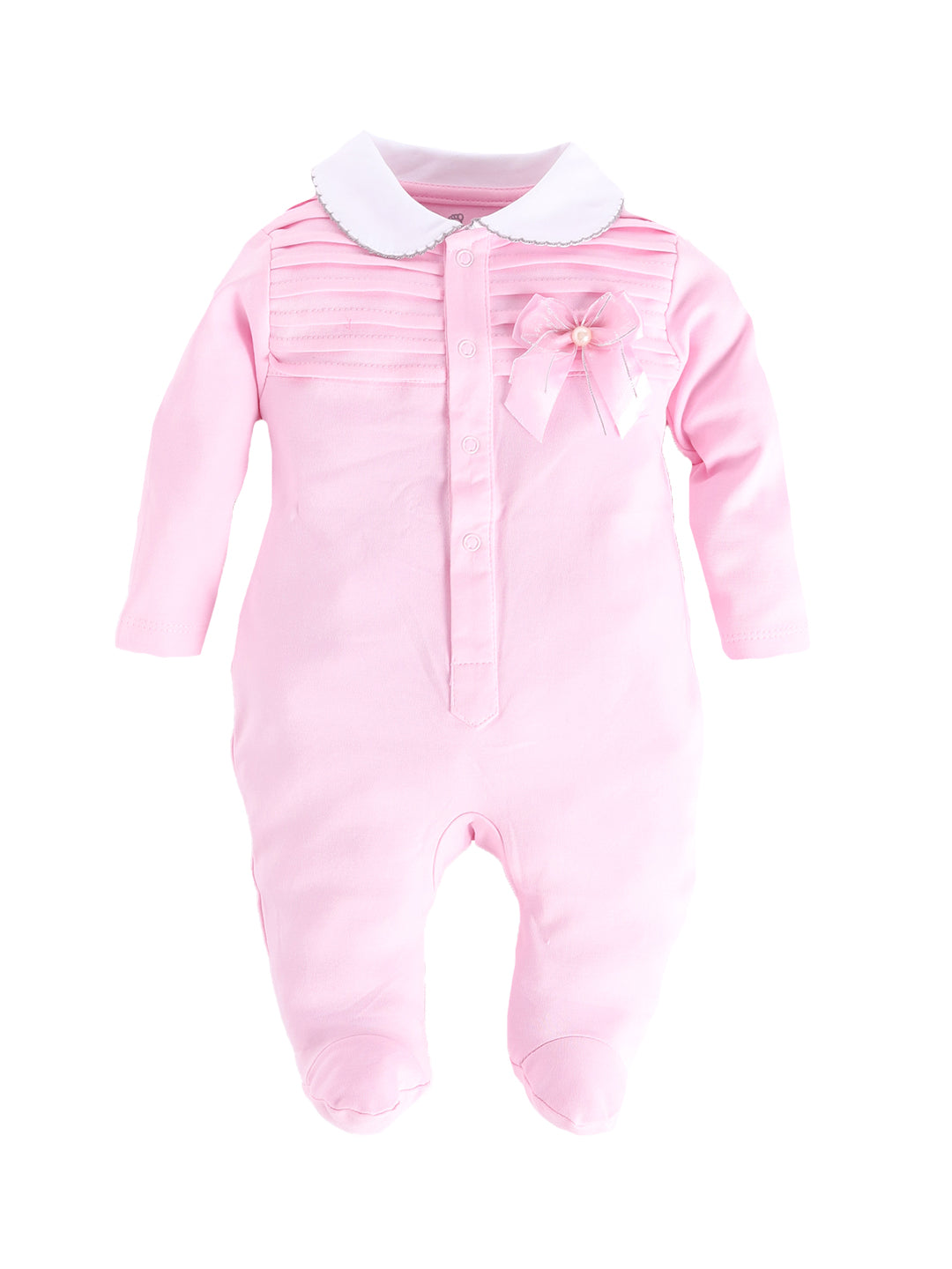 100% Pure Cotton Full Sleeves Rompers/Bodysuit/Sleepsuit for Baby Boys-SKY