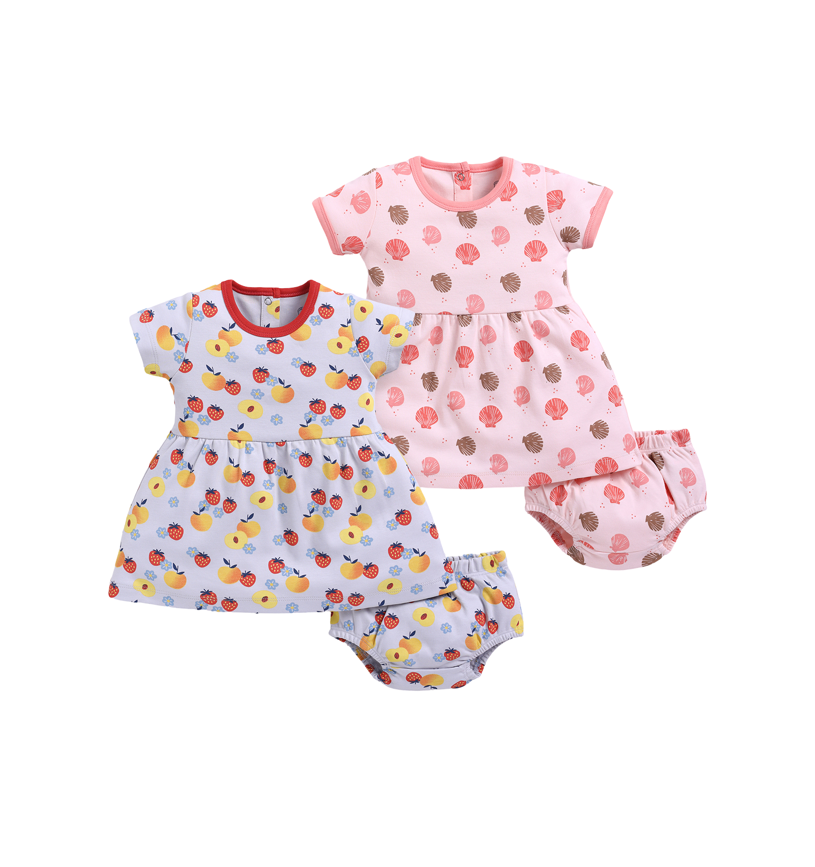Frock – Peach & Coral