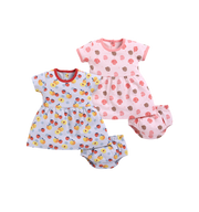 Frock – Peach & Coral