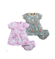 Frock – Pink & Olive