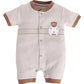 Half Sleeves Round neck Romper/Summer clothes/Creeper/new born/infent wear/ for Baby Boys 100% Pure Cotton-GRAY