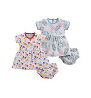 Frock – Peach & Sage