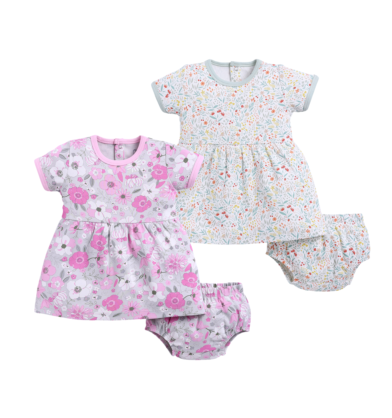 Frock – Mint & Pink