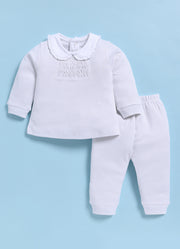 Full-Sleeve Top & Bottom For Girls - Snow White