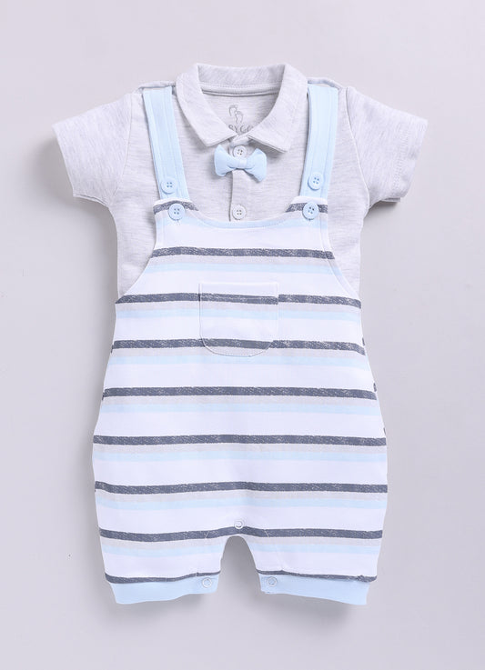 BabyGo Baby Boy Dungaree-Sky