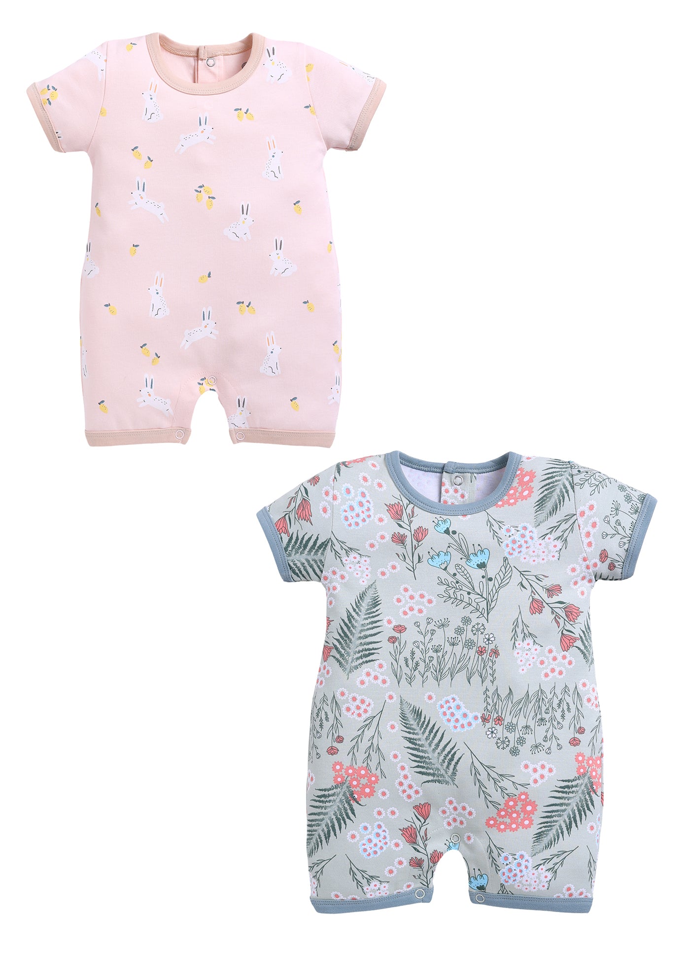 Half Sleeve Romper for Girls - Sage & Rose