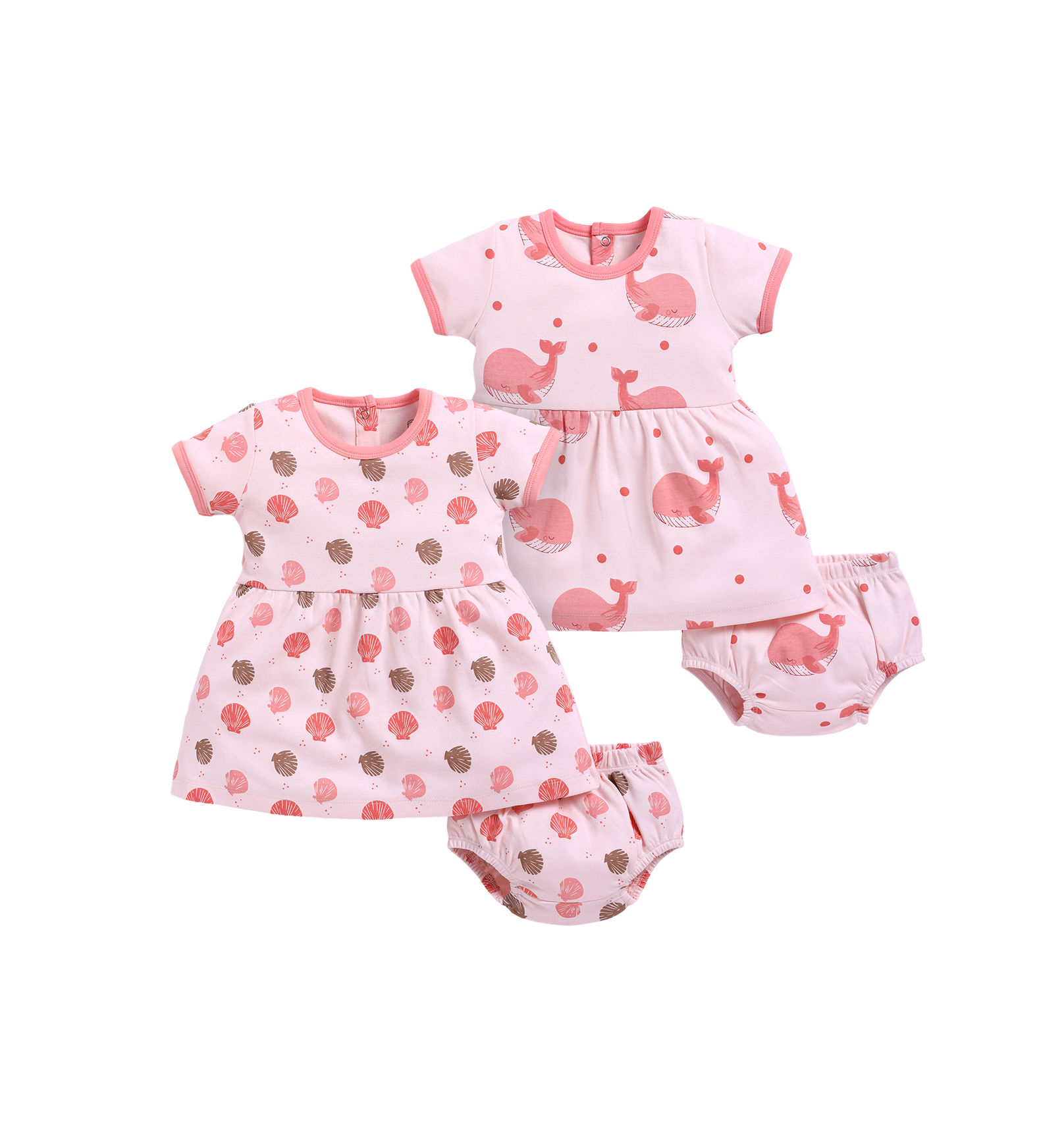 Frock – Salmon & Coral