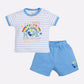 T-shirt and Shorts Set for Baby Boys 100% pure cotton-SKY
