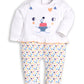 BABY GO 100% Pure Cotton Full Sleeves Rompers/Bodysuit/Sleepsuit for Baby Girl-WHITE