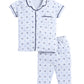 Printed Half Sleeves Baby Boy Night Suit-BLUE