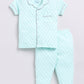 Baby Girl Comfy Half Sleeves Night Suit-LIGHT GREEN
