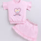 Baby Girl Floral T Shirt & Skirt-PINK