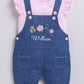 Baby Girl Willove Flutter Sleeve Dungaree-Blue Denim