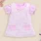 Baby Girl Floral Print Pinafore Dress with Layered Top-PINK